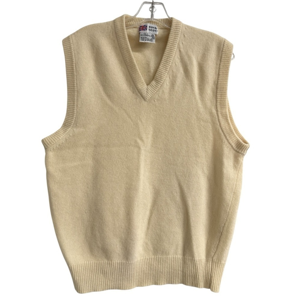 Vintage Y2K Royal Scott Lambswool Sweater Vest Size L